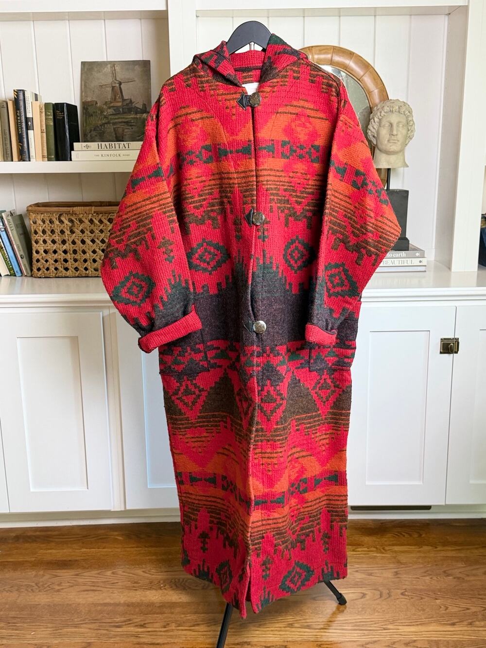 🧡 Vintage Americana Heritage Blanket Coat | 3XL | Aztec Print | Western